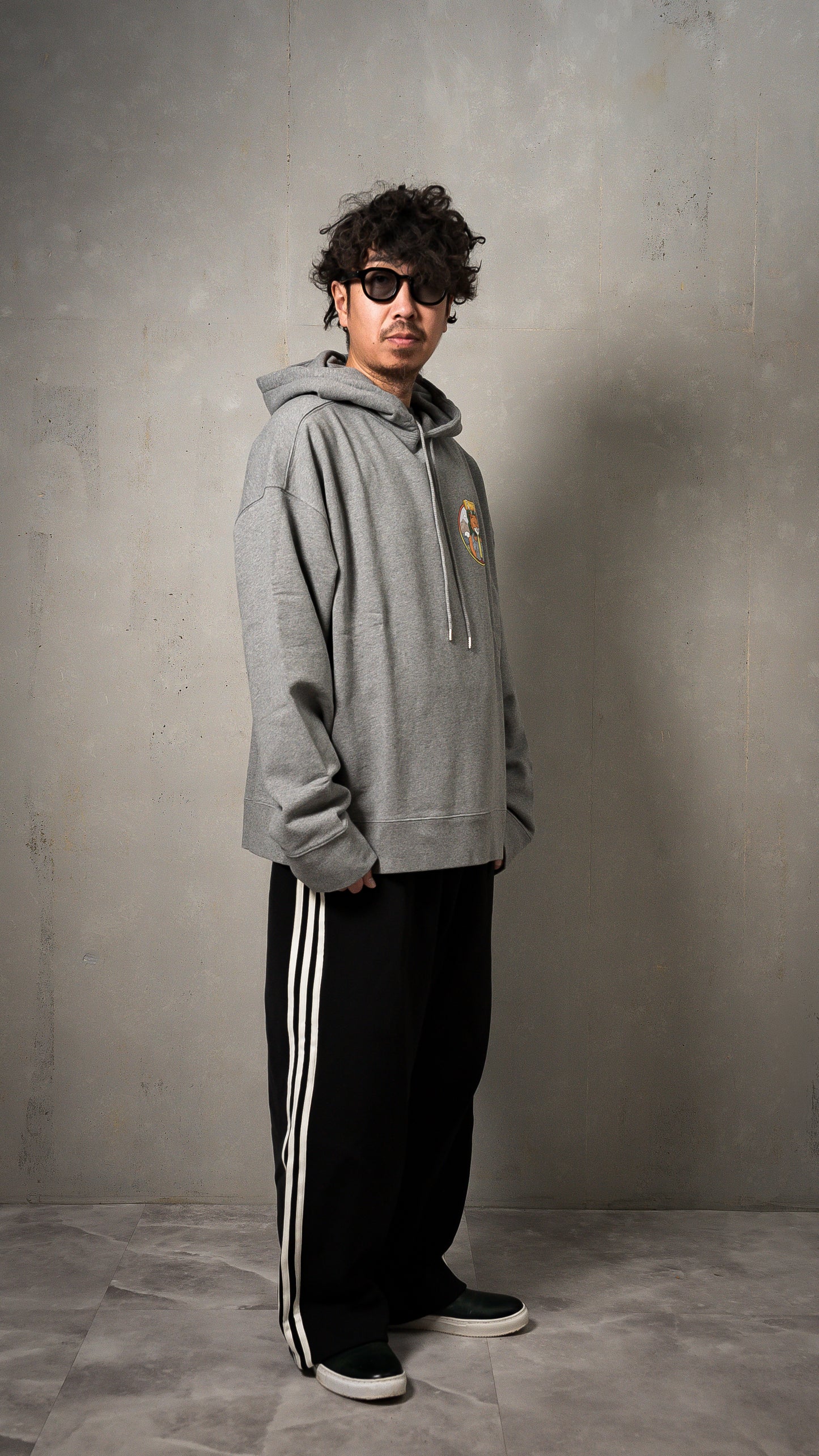 Maison kitsune Foxプリントパーカー