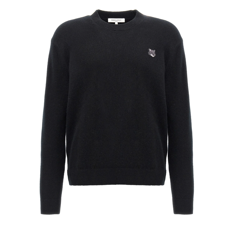 Maison kitsune Foxパッチニット