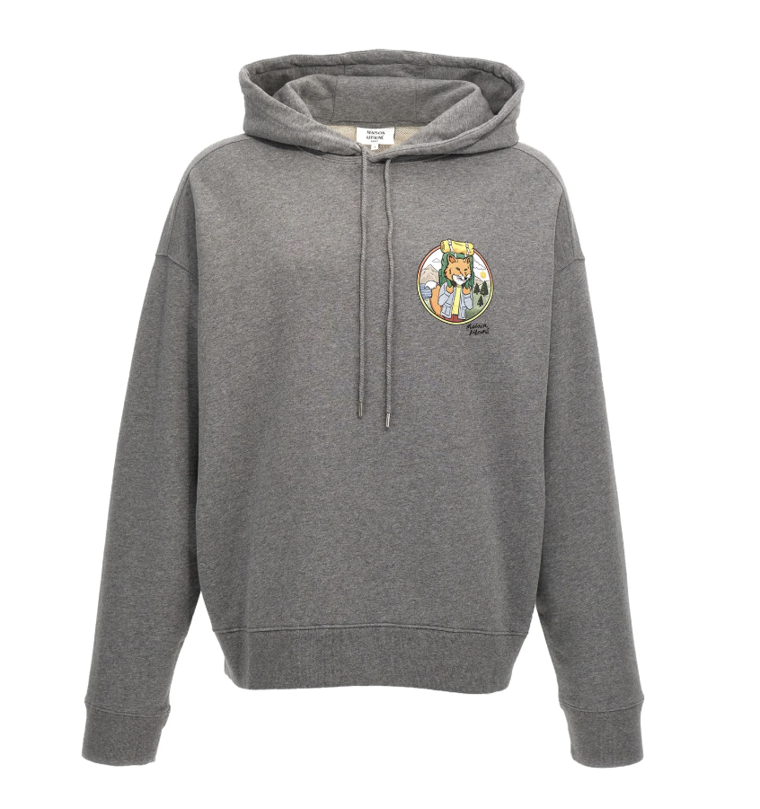 Maison kitsune Foxプリントパーカー