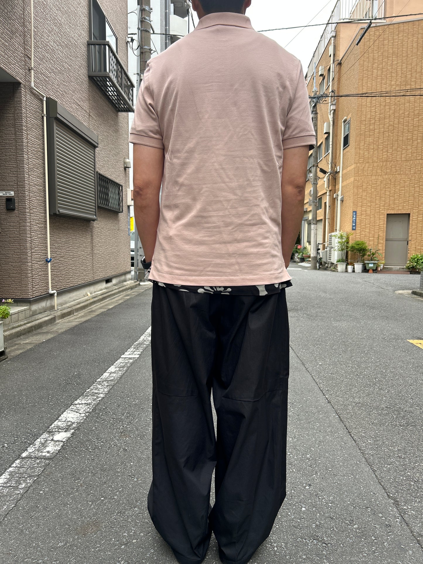 STONE ISLAND ポロシャツ オーガニックコットン エラスタン ピケ【アンティークローズ/ブラック】