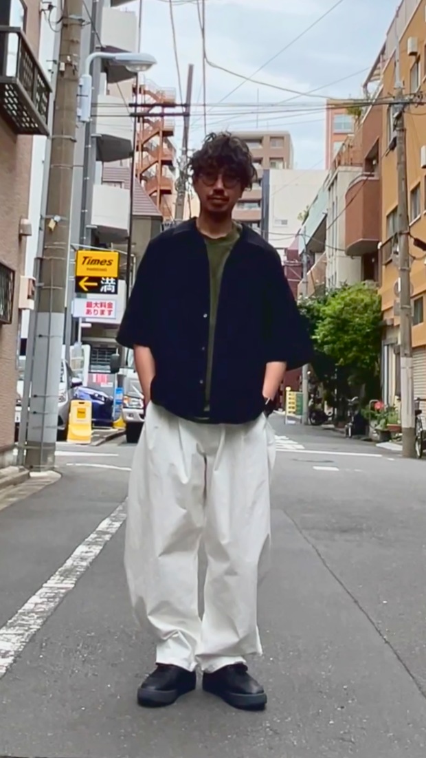 AMI PARIS Ami de Coeur キャンプカラー ショートスリーブ シャツ