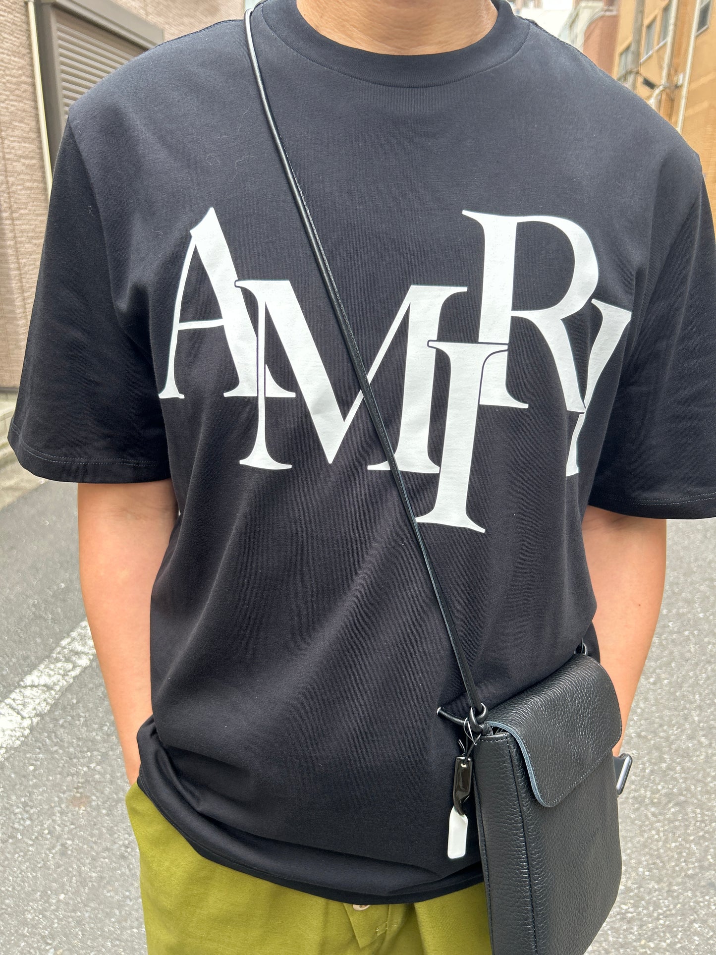 AMIRI STAGGERED LOGO TEE