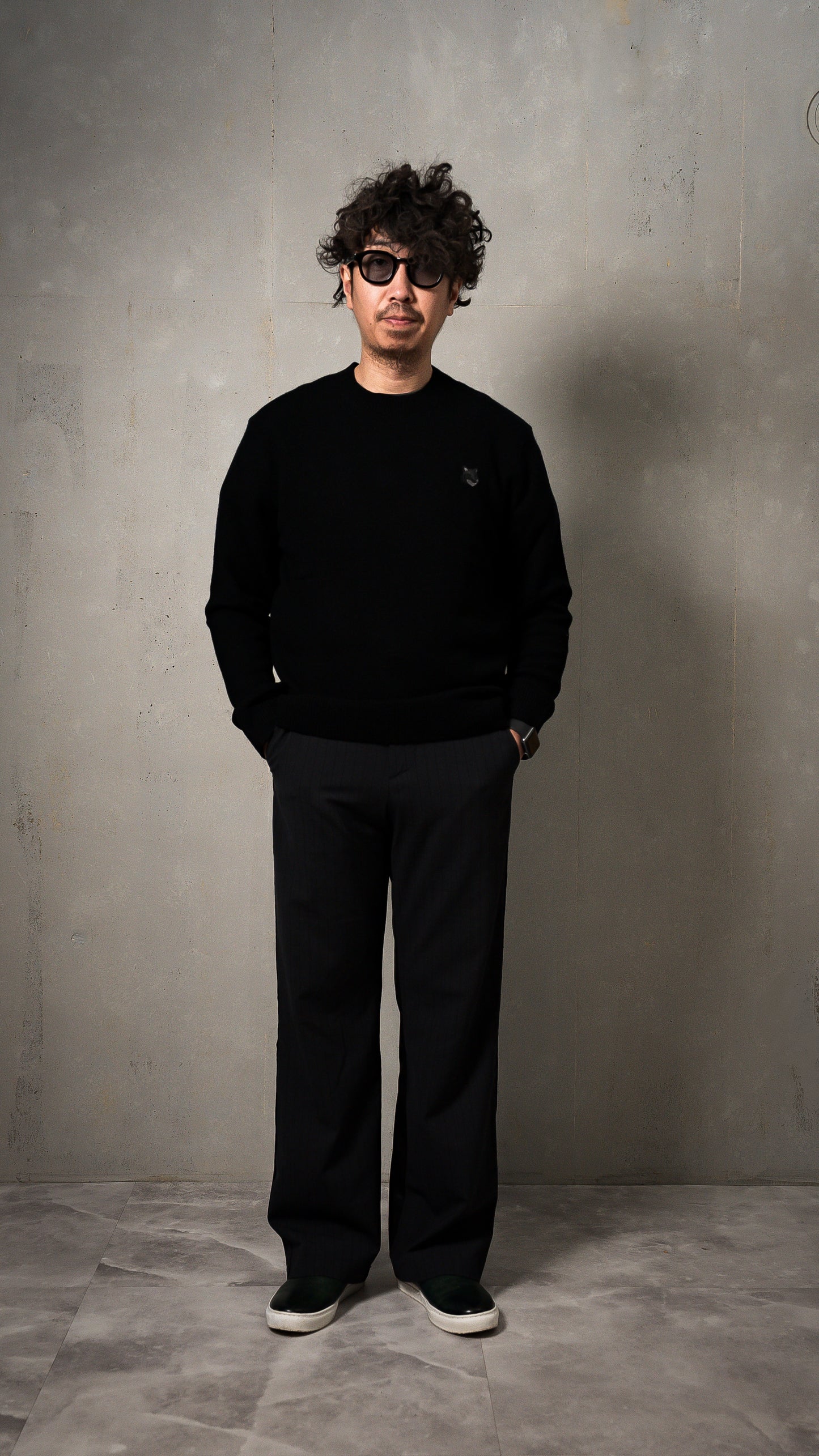 Maison kitsune Foxパッチニット