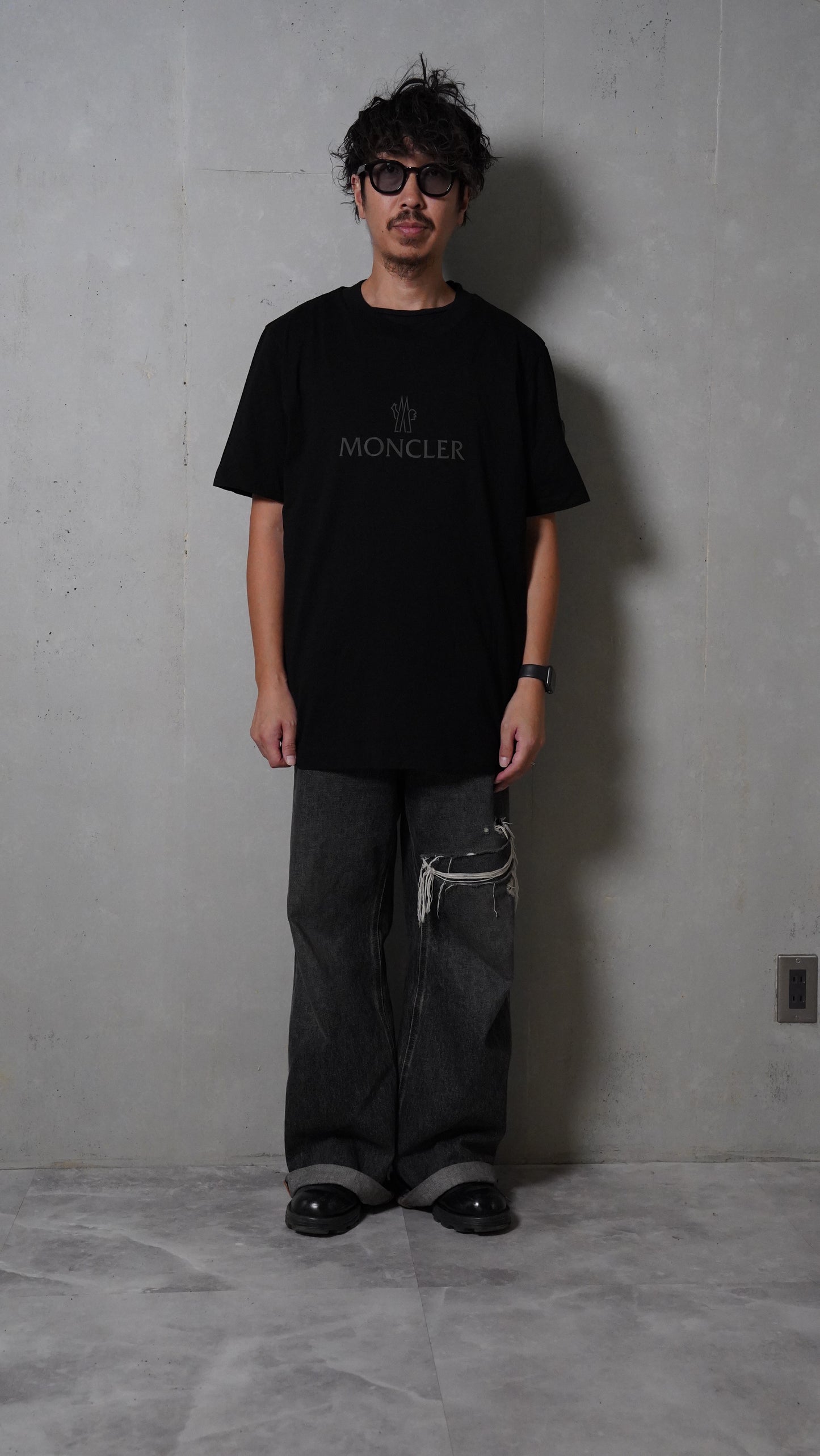 MONCLER Front logo T-shirts