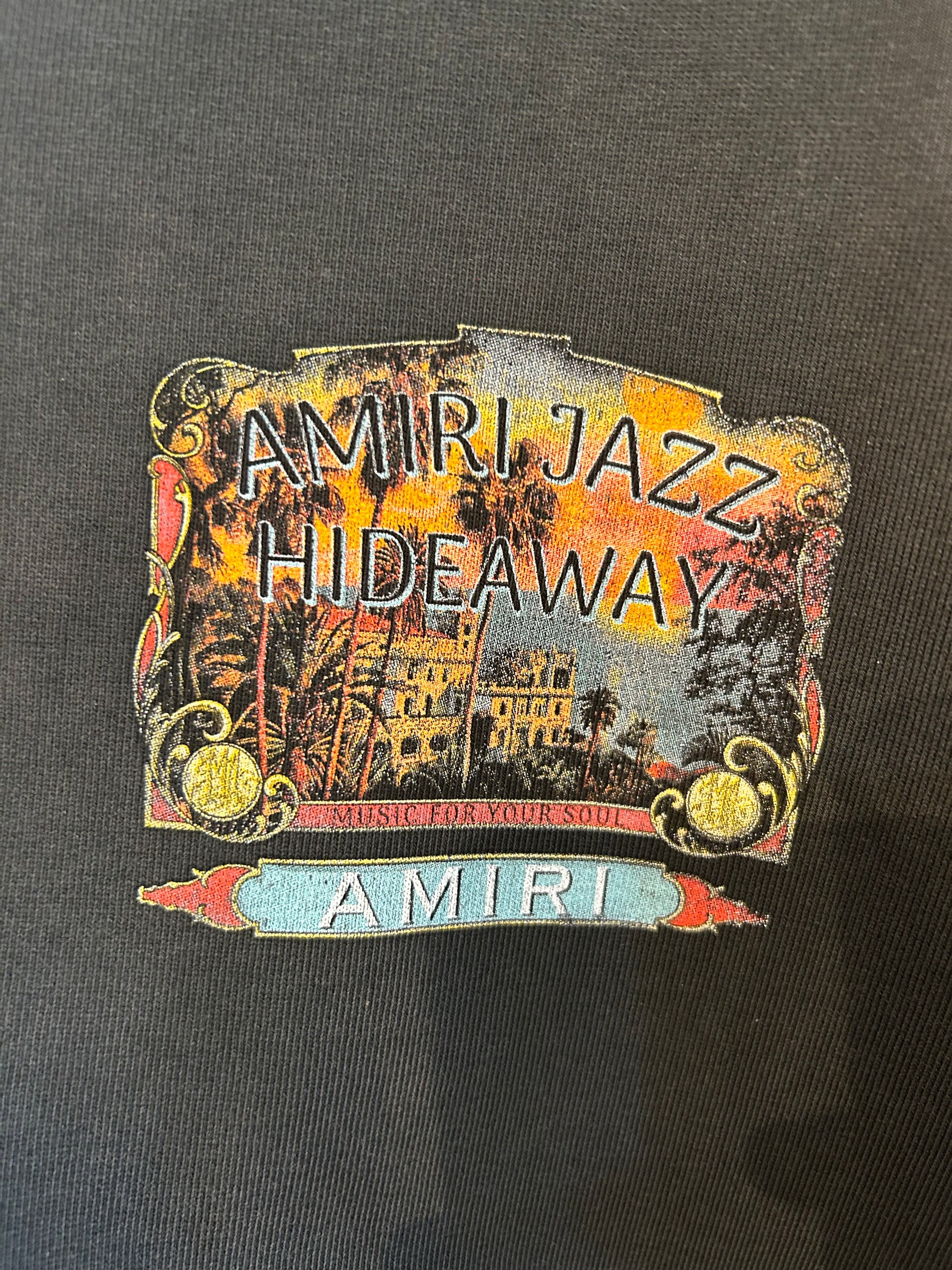 アミリ JAZZ HIDEAWAY コットンTシャツ ブラック Amiri Jazz Hideaway Tシャツ black – Vi・Livre(ヴィ・リブレ)